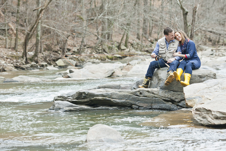 z15_0025 Fishing Lake Canoe Engagement Photo by ENMUSE