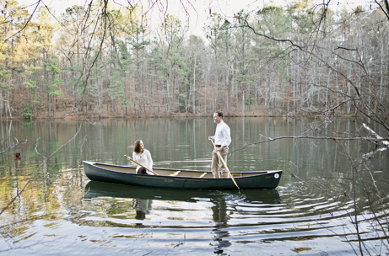 z54_1007 Fishing Lake Canoe Engagement Photo by ENMUSE