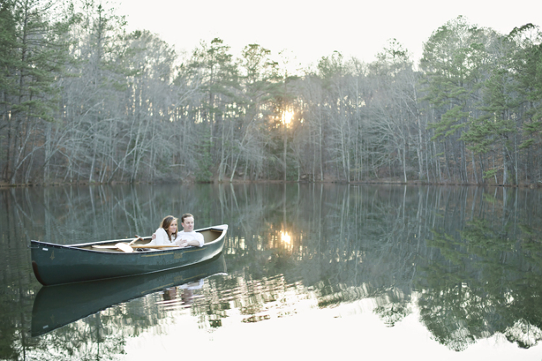 z58_0588 Fishing Lake Canoe Engagement Photo by ENMUSE