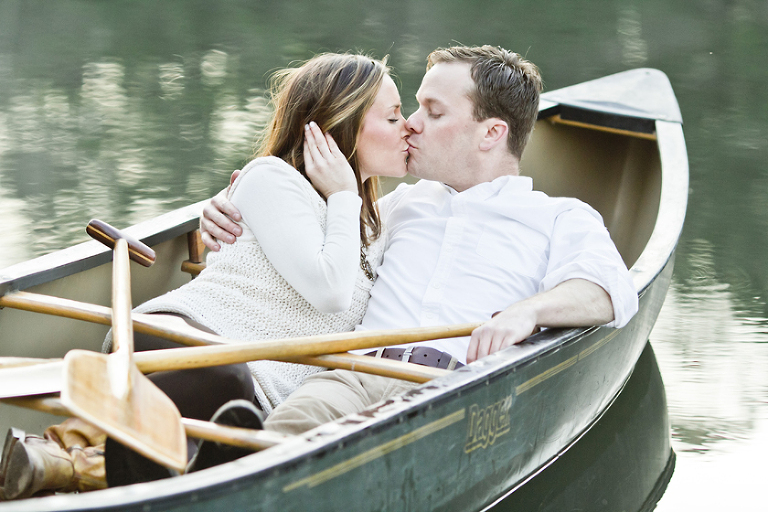 z60_0717 Fishing Lake Canoe Engagement Photo by ENMUSE