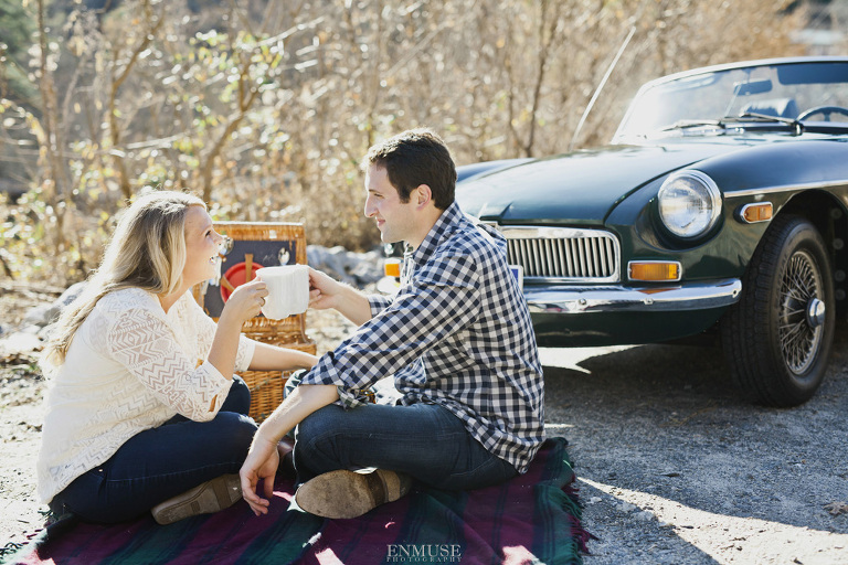 17 Antique Car Atlanta Engagement Photography 0191