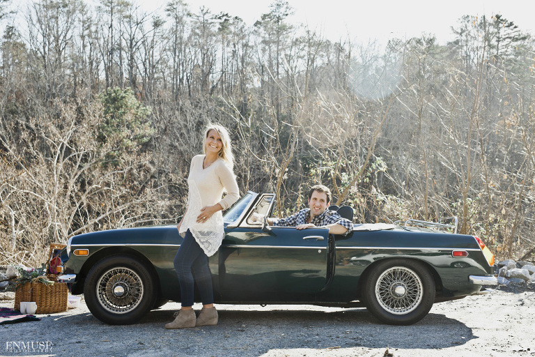 19 Antique Car Atlanta Engagement Photography 0272