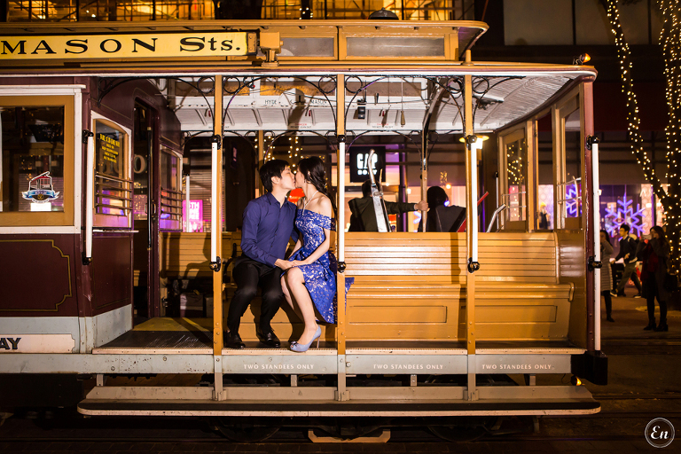 28 San Francisco Engagement Photography City Hall Palace of Fine Arts Tram Golden Gate 0599